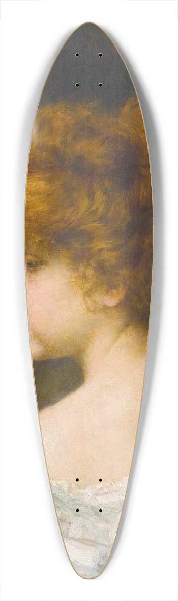 Alexei Harlamoff - Young girl with red hair 39.3 inch art pintail longboard deck