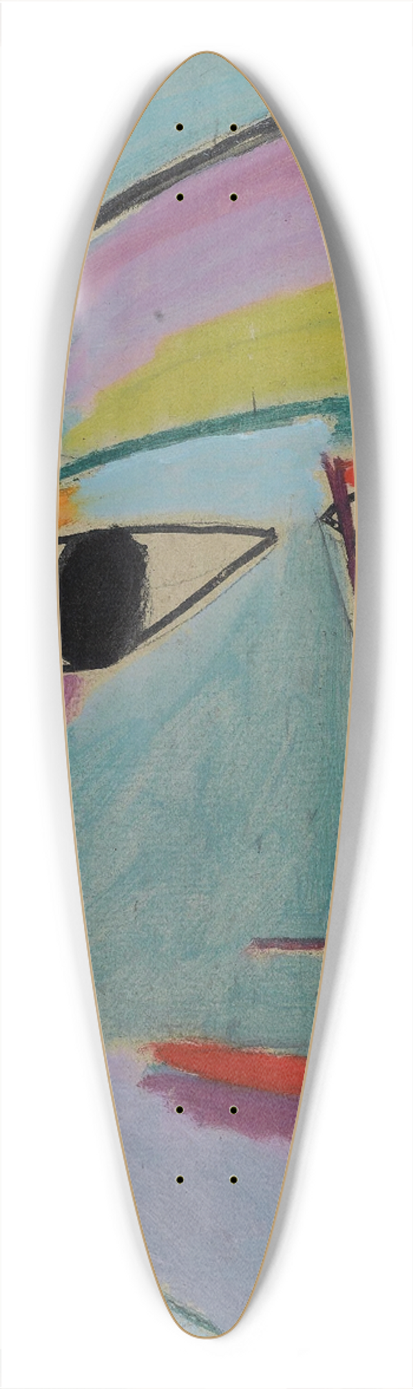 Alexej von Jawlensky - Mystical head, Three-quarter profile 39.3 inch art pintail longboard deck