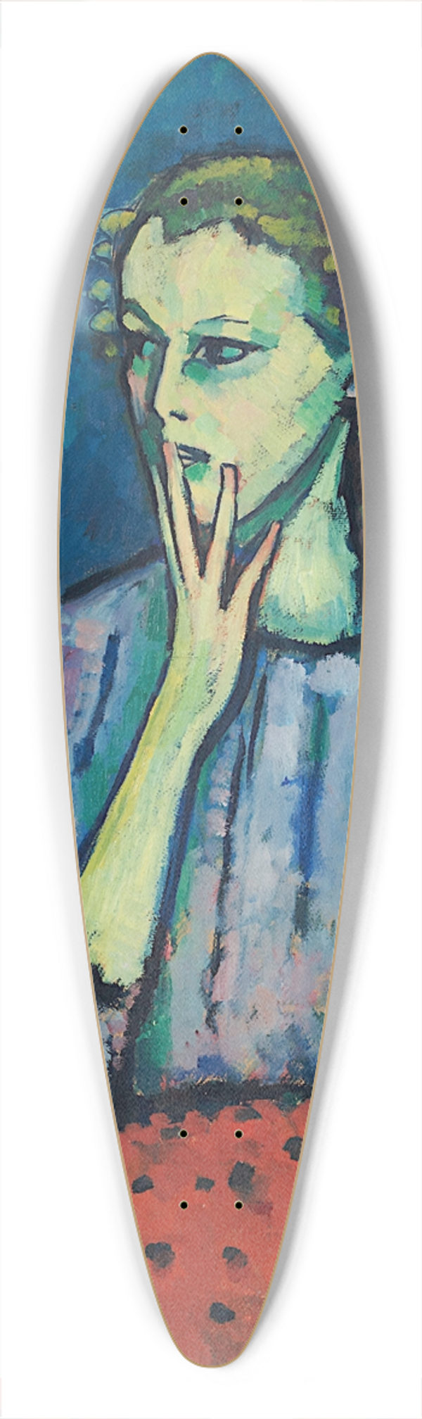 Alexej von Jawlensky - Portrait of a Girl 39.3 inch art pintail longboard deck