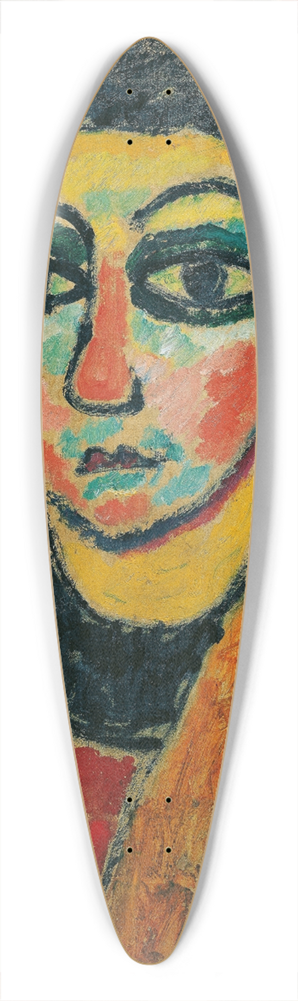 Alexej von Jawlensky - Portrait of a lady 39.3 inch art pintail longboard deck