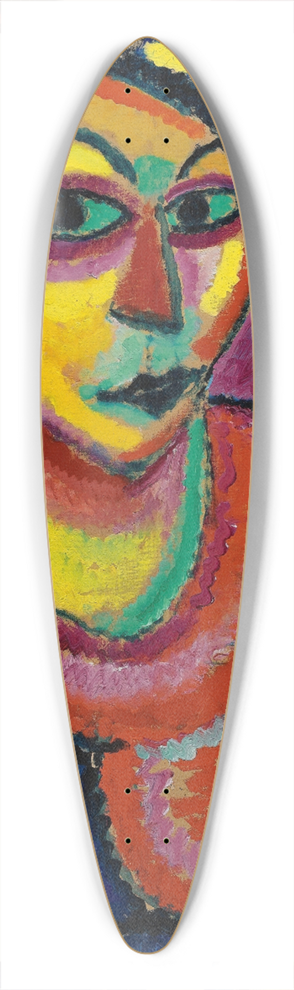 Alexej von Jawlensky - Woman With A Green Fan 39.3 inch art pintail longboard deck