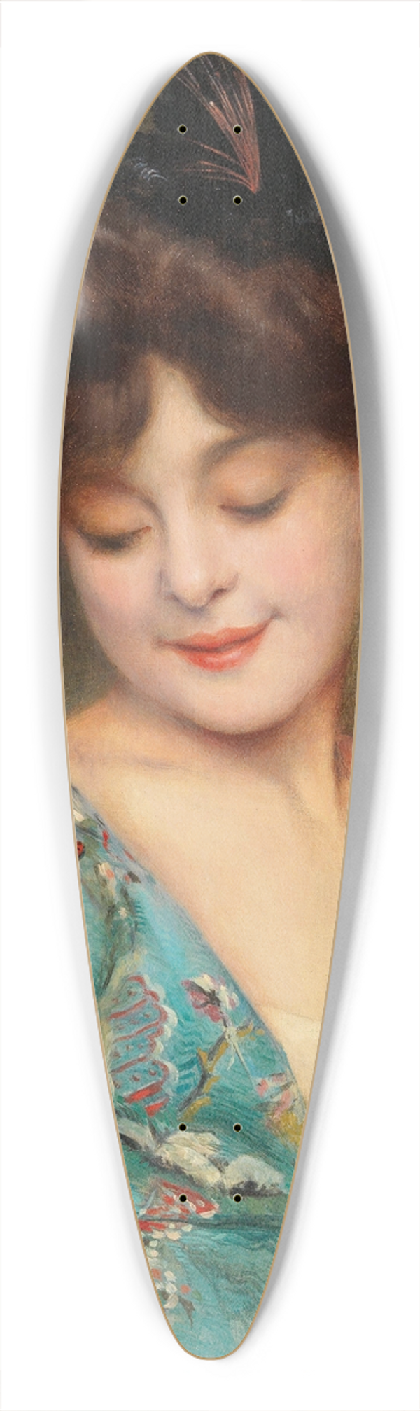 Alexis Vollon - Eine kokette Dame 39.3 inch art pintail longboard deck