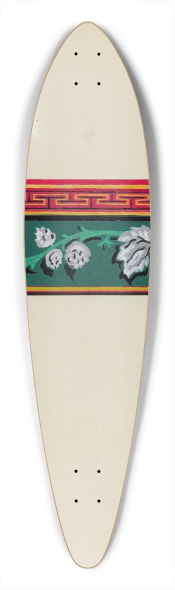 Alfonso Umana - Wall Paper 39.3 inch art pintail longboard deck