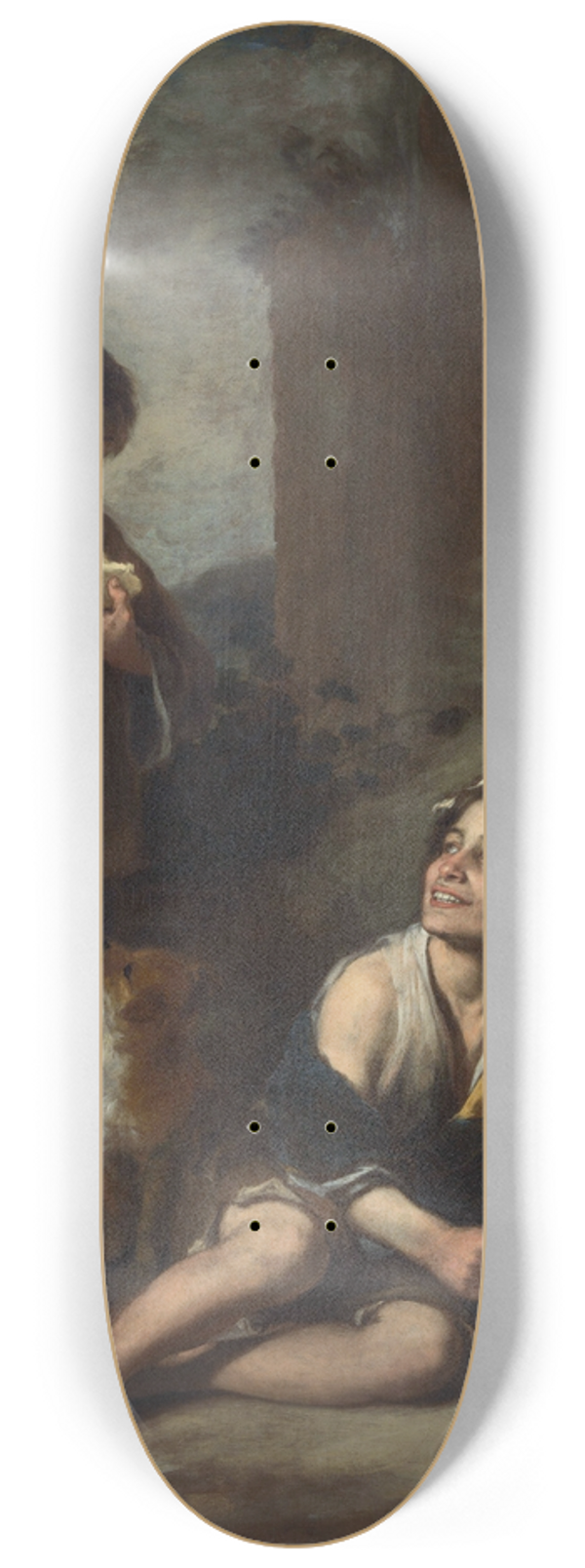 Bartolom Estebn Murillo - Two Peasant Boys 8.25 inch art skate deck