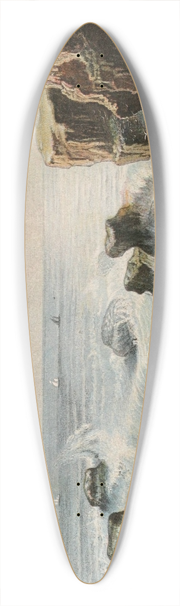 Alfred Frdol - Brisants 39.3 inch art pintail longboard deck