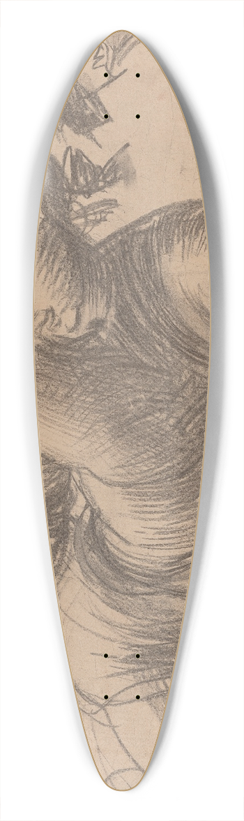 Alfred George Stevens - Study of a Classical Figure 39.3 inch art pintail longboard deck
