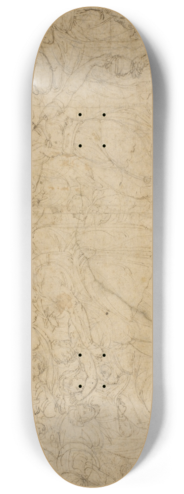 Battista Franco - En bacchisk procession 8.25 inch art skate deck