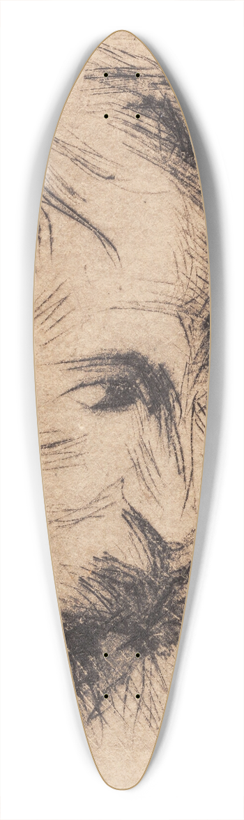 Alfred Simonsen - Portrt af Kaj Eistrup 39.3 inch art pintail longboard deck