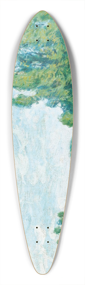 Alfred Sisley - La Mare Aux Canards 39.3 inch art pintail longboard deck