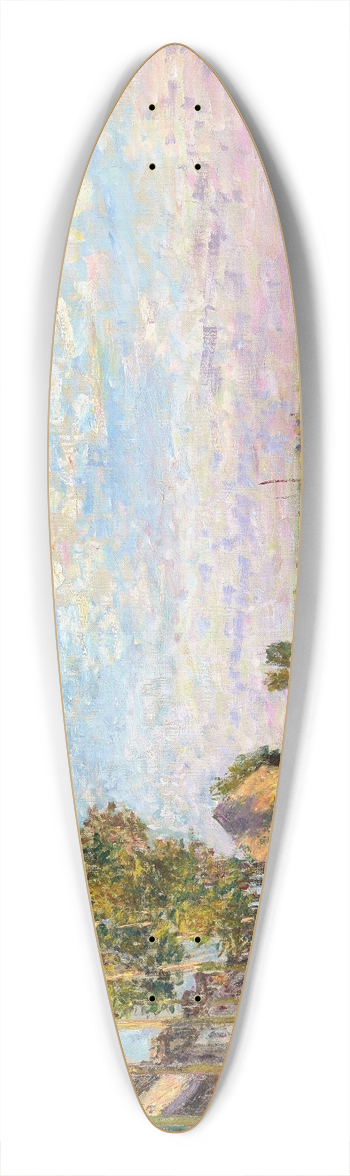 Alfred Sisley - Le Loing  Saint-Mamms 39.3 inch art pintail longboard deck