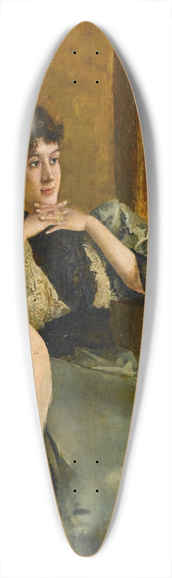 Alfred Stevens - Femme pensive prs dune fentre 39.3 inch art pintail longboard deck