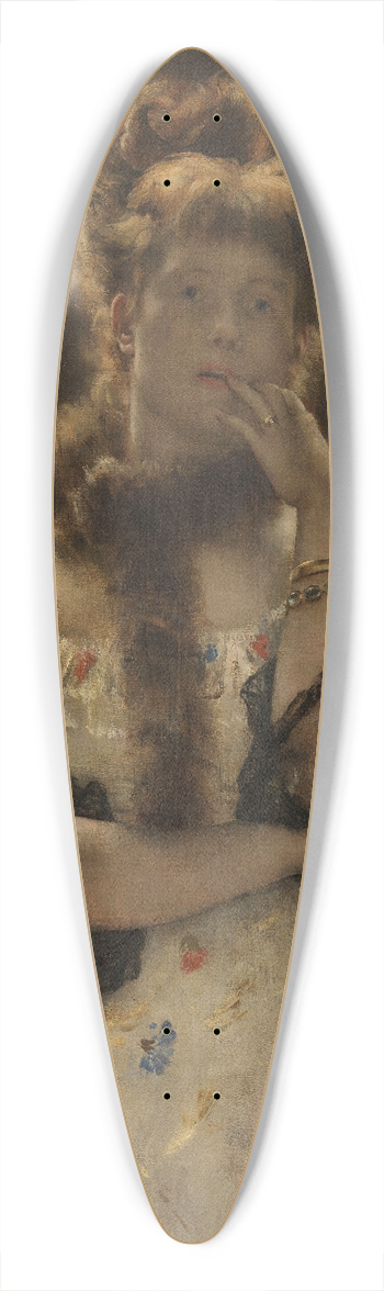 Alfred Stevens - The Parisian Sphinx 39.3 inch art pintail longboard deck