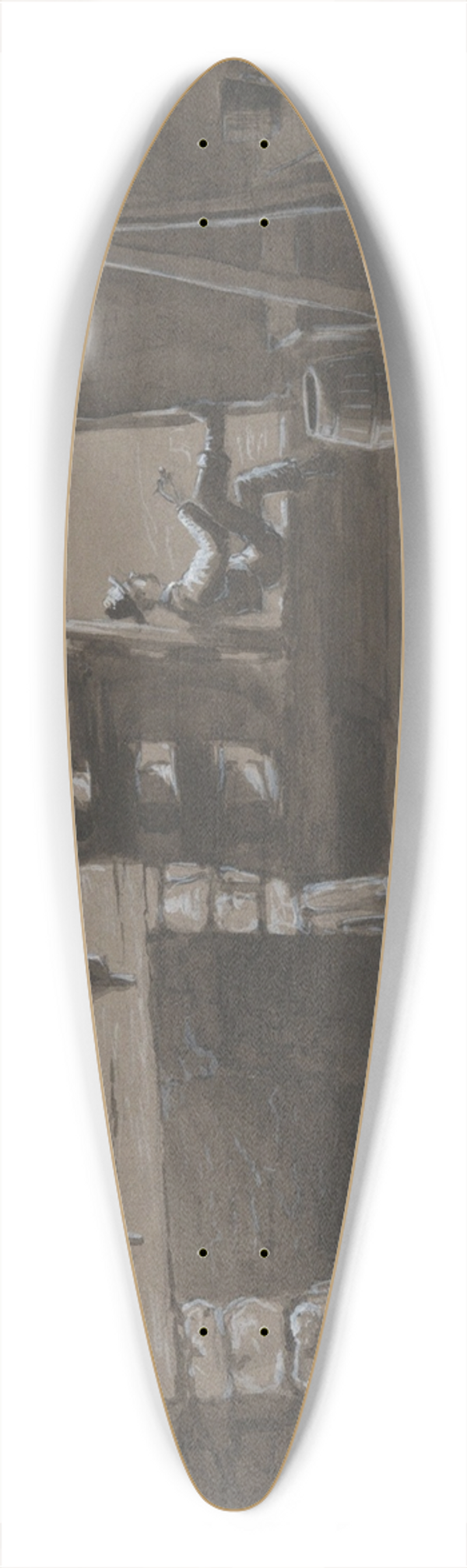 Alfred Wordsworth Thompson - Grand Saloon in the HotelConway 39.3 inch art pintail longboard deck