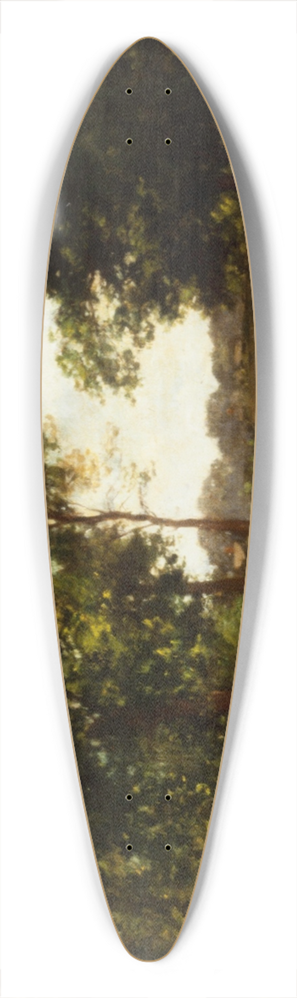 Alfred Wordsworth Thompson - Landscape 39.3 inch art pintail longboard deck