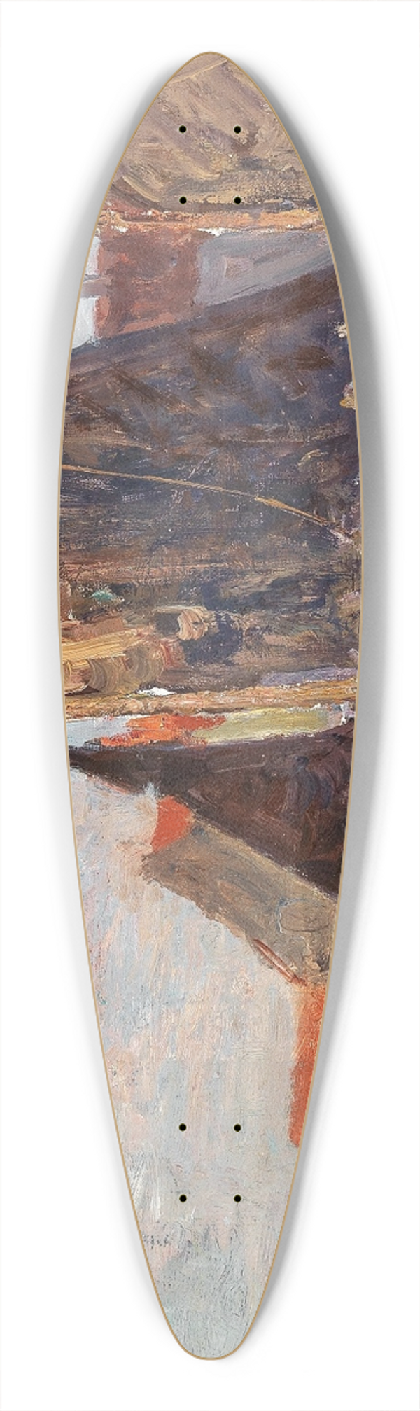 Alfred Zoff - Sail Boats 39.3 inch art pintail longboard deck