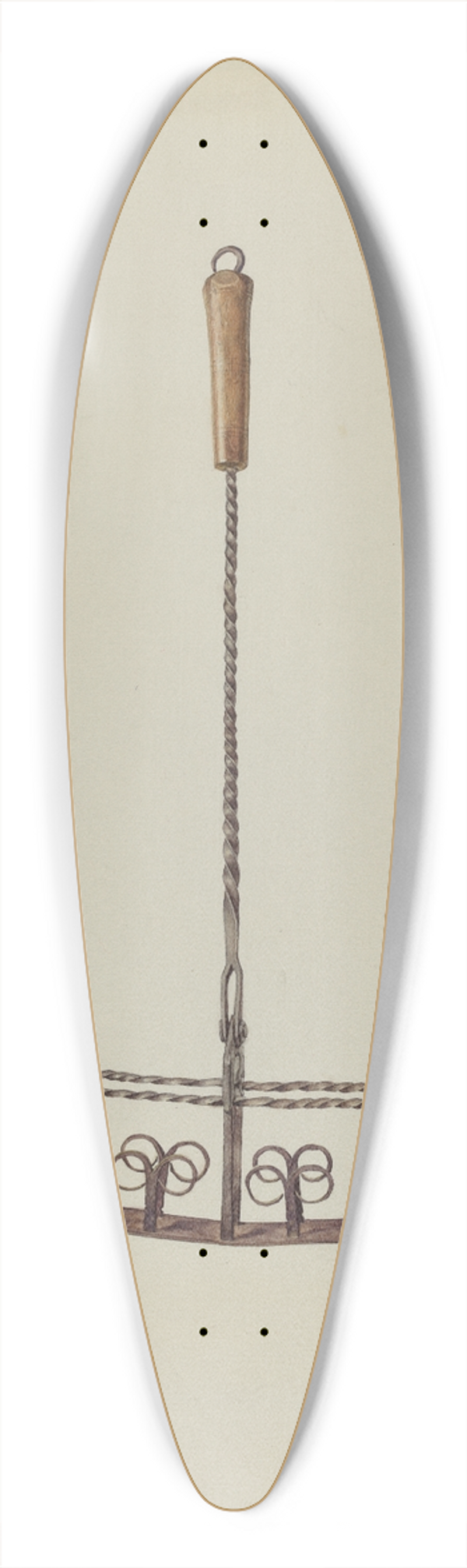Alice Cosgrove - Toaster 39.3 inch art pintail longboard deck