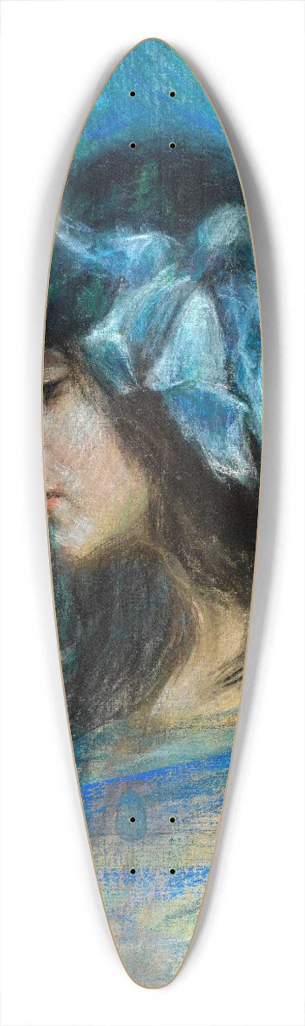Alice Pike Barney - Dreamland, 39.3 inch art pintail longboard deck