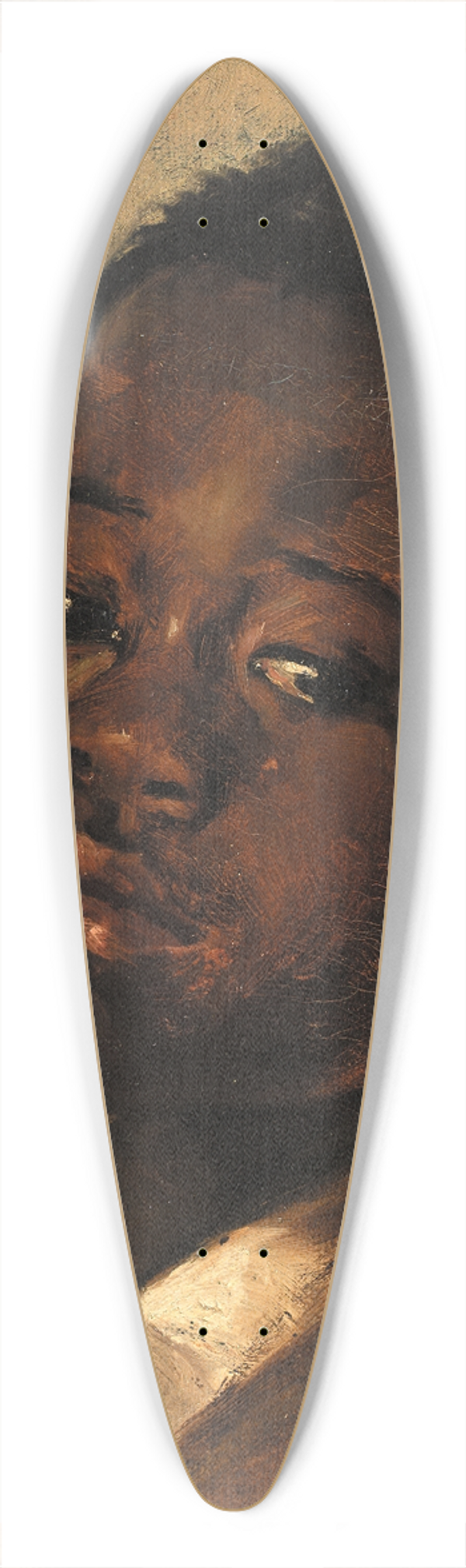 Alice Pike Barney - Head of a Negro Boy 39.3 inch art pintail longboard deck