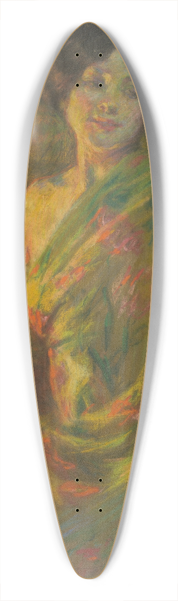Alice Pike Barney - Seville in Montmartre 39.3 inch art pintail longboard deck