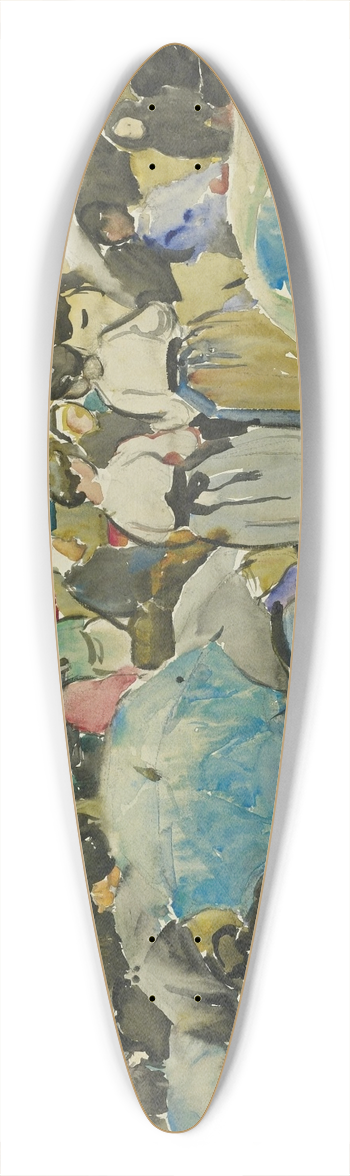 Alice Schille - Montmartre 39.3 inch art pintail longboard deck