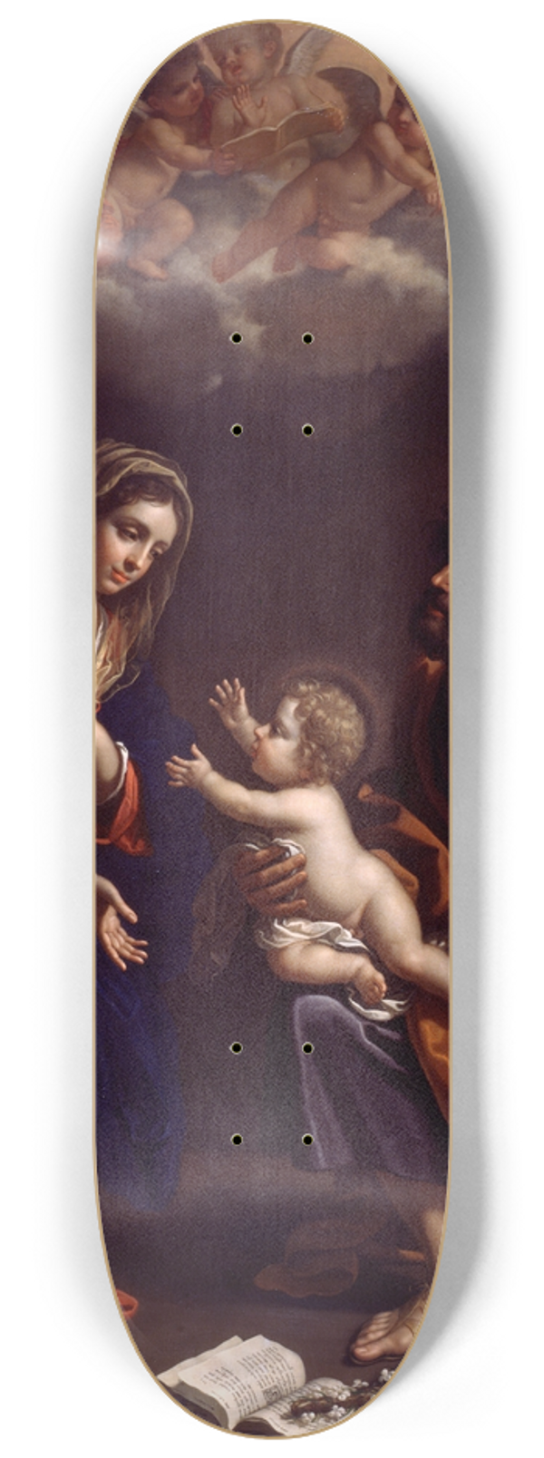 Benedetto Gennari The Younger - The Holy Family 8.25 inch art skate deck