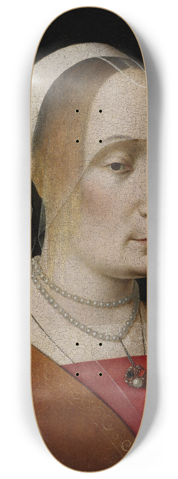 Benedetto Ghirlandaio - Portrait of a Lady 8.25 inch art skate deck