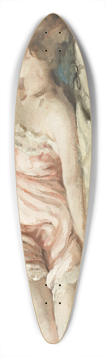 Allan Douglas Davidson - Reclining model 39.3 inch art pintail longboard deck