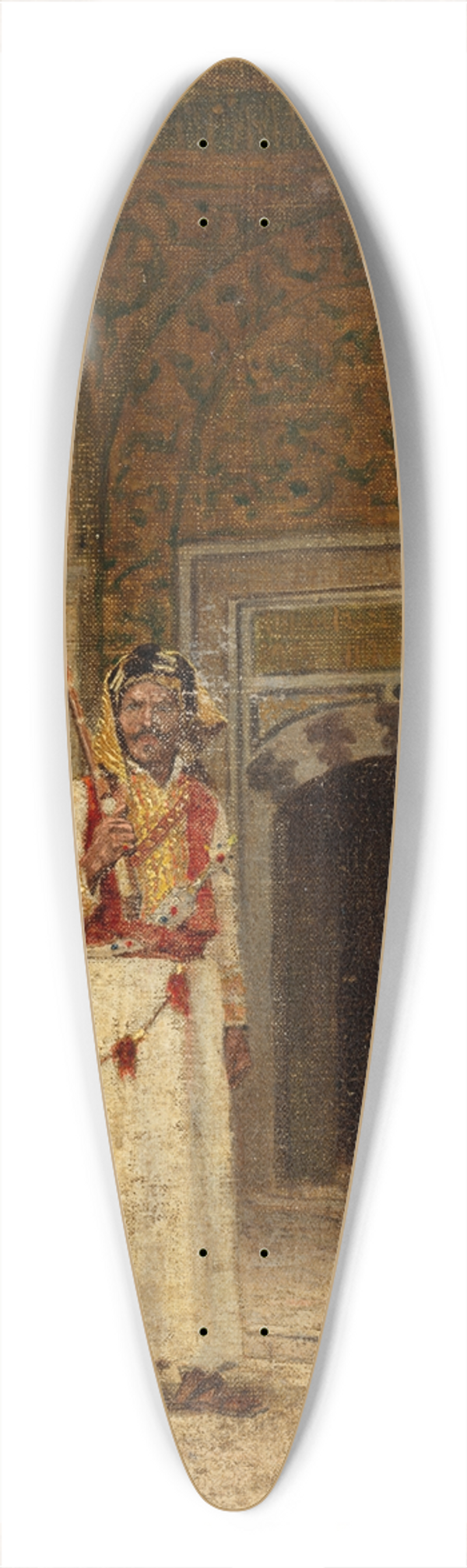 Aloysius O'Kelly - North African Man 39.3 inch art pintail longboard deck