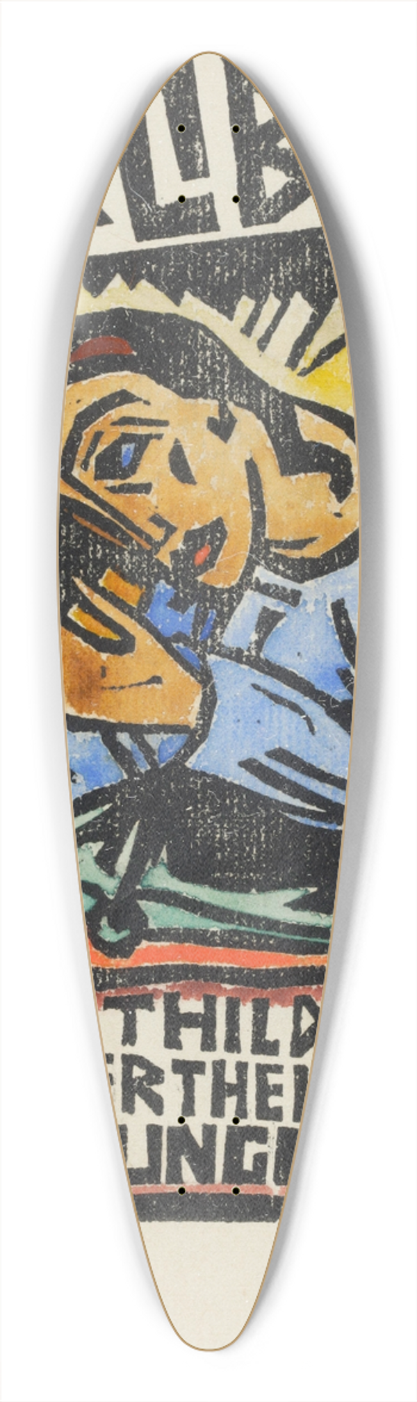Aloys Wach - Ex libris Thilde Wertheimer-Junger 39.3 inch art pintail longboard deck