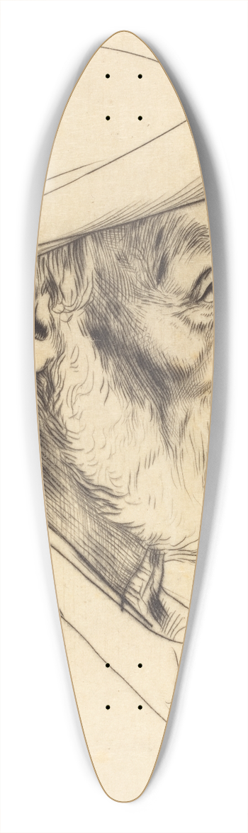 Alphonse Legros - Breton Peasant (Paysan breton) II 39.3 inch art pintail longboard deck