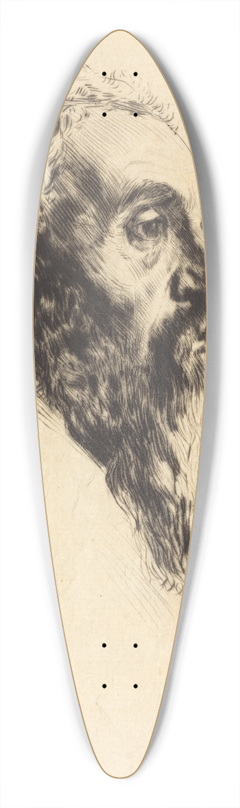 Alphonse Legros - Head of a Model (Tete de modele) 39.3 inch art pintail longboard deck