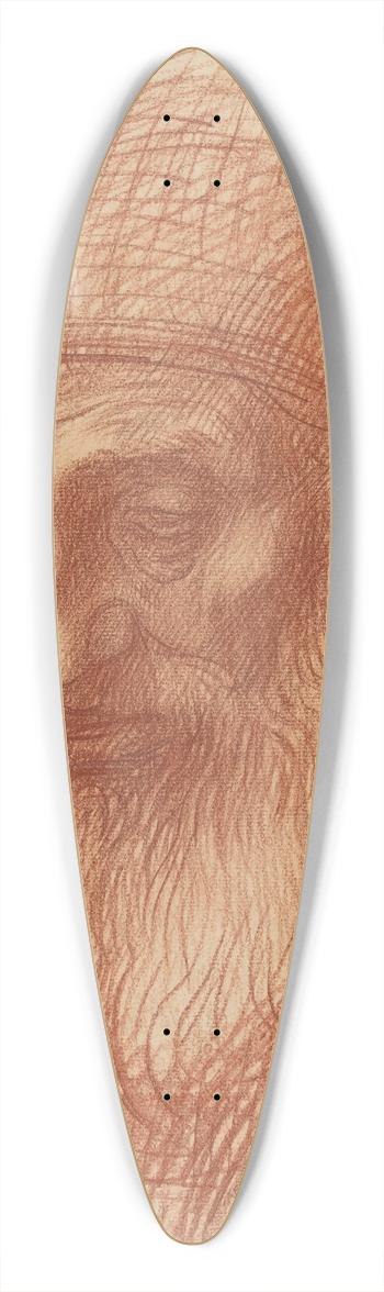 Alphonse Legros - Head of a Priest 39.3 inch art pintail longboard deck