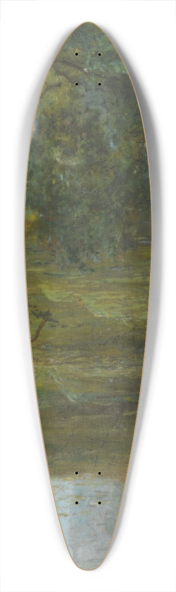 Alphonse Morlot - La baigneuse 39.3 inch art pintail longboard deck