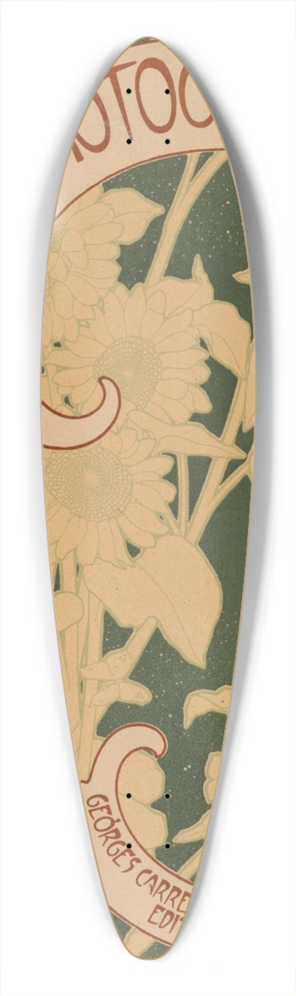 Alphonse Mucha - LArt Photographique No. 10, LArt Photographique cover 39.3 inch art pintail longboard deck