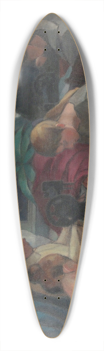 Alvar Cawn - Seamstress 39.3 inch art pintail longboard deck