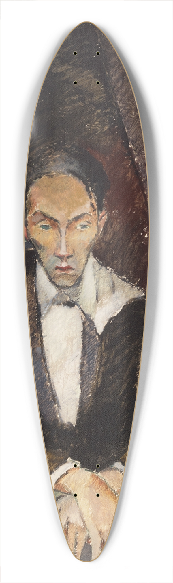 Alvar Cawn - The Violin Player 39.3 inch art pintail longboard deck