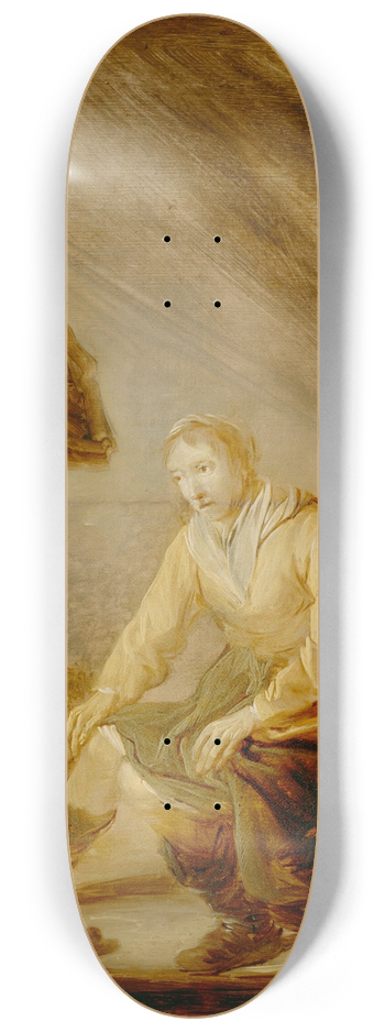 Benjamin Gerritsz. Cuyp - Woman Before A Fire 8.25 inch art skate deck