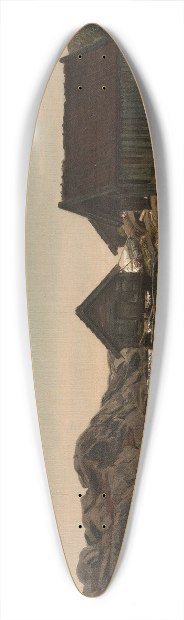 Amaldus Nielsen - Sjboder, Lindesnes 39.3 inch art pintail longboard deck