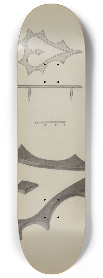 Benjamin Resnick - Flat Iron Holder 8.25 inch art skate deck