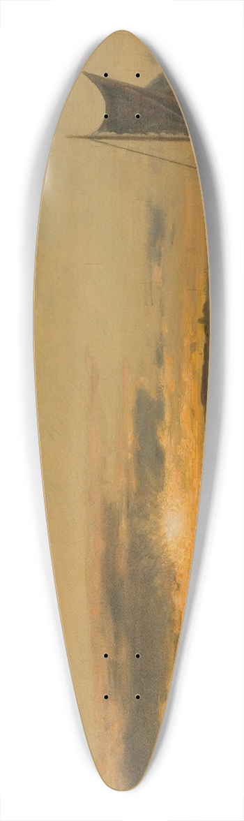 Amaldus Nielsen - Ved solnedgang 39.3 inch art pintail longboard deck