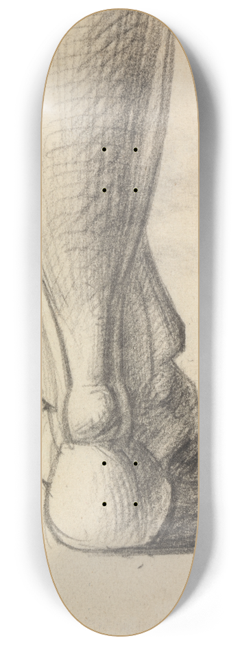 Benjamin Robert Haydon - Anatomical Study of the Heel of a Foot 8.25 inch art skate deck