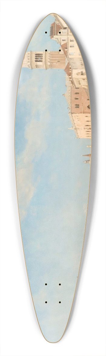 Amde Rosier - Esclavon banks, Venice 39.3 inch art pintail longboard deck