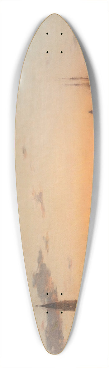 Amde Rosier - Le Canal San Marco, Au Crpuscule, Venise 39.3 inch art pintail longboard deck