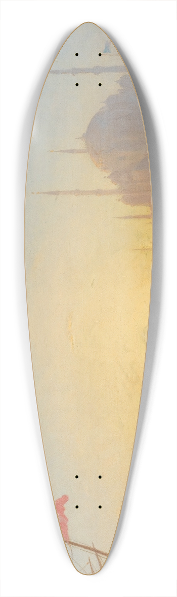 Amde Rosier - View Of Constantinople 39.3 inch art pintail longboard deck