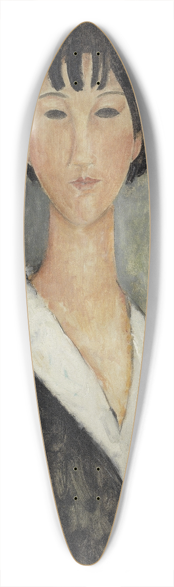 Amedeo Modigliani - Jeune Fille Aux Cheveux Noirs 39.3 inch art pintail longboard deck