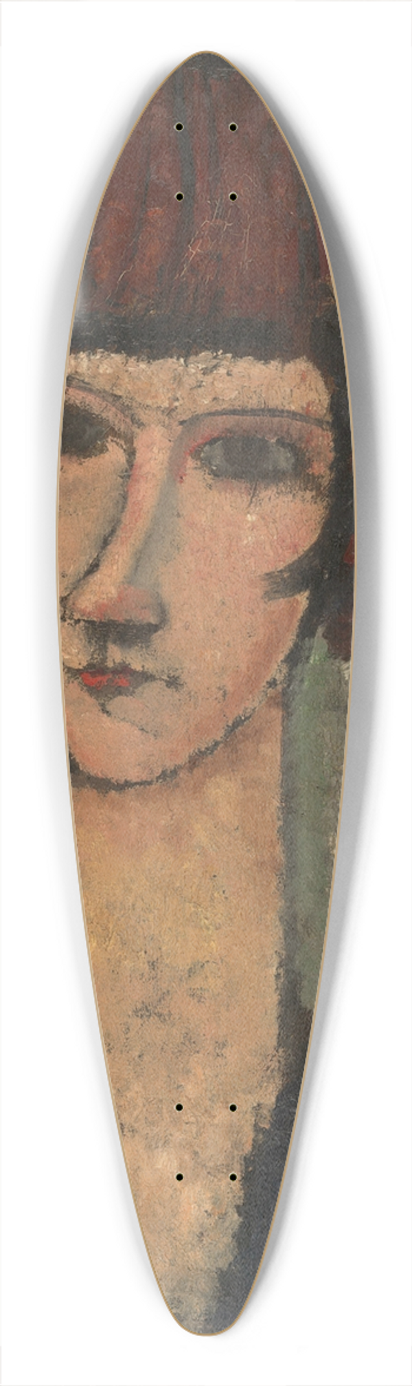Amedeo Modigliani - Portrait of a Woman 39.3 inch art pintail longboard deck