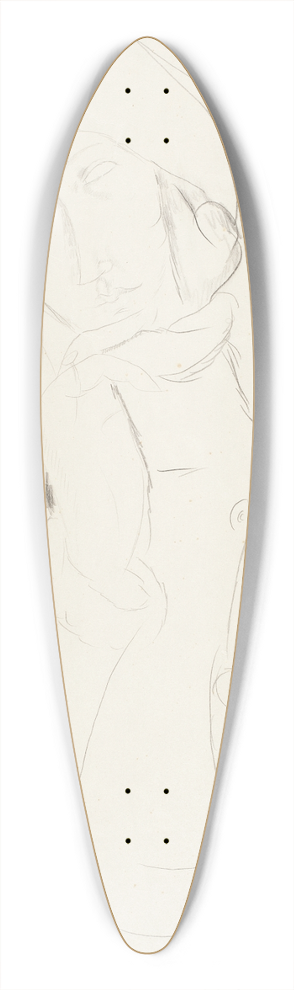 Amedeo Modigliani - Portrait of a Woman 39.3 inch art pintail longboard deck