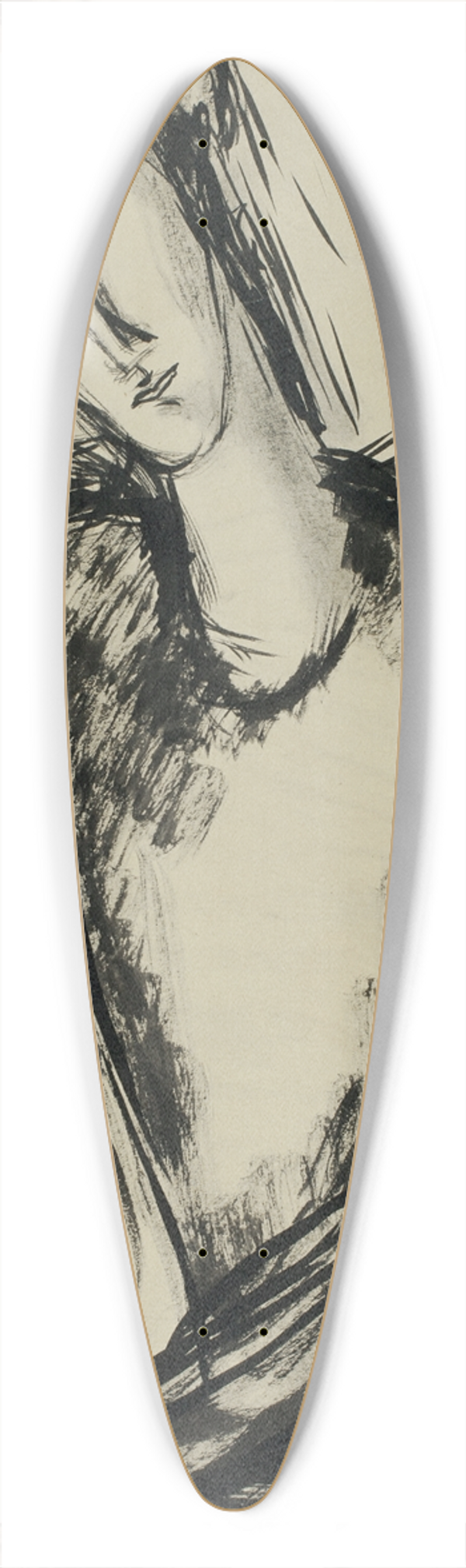 Amedeo Modigliani - Portrait of a Young Woman 39.3 inch art pintail longboard deck