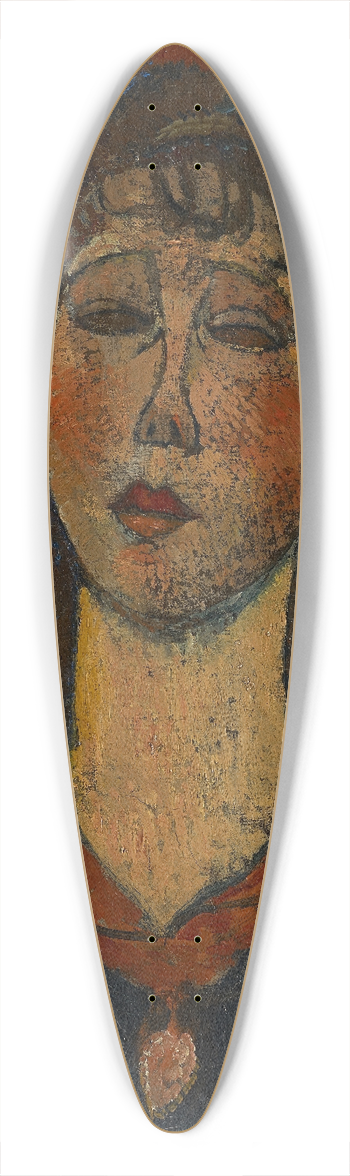 Amedeo Modigliani - Portrait Of Madame Dorival 39.3 inch art pintail longboard deck