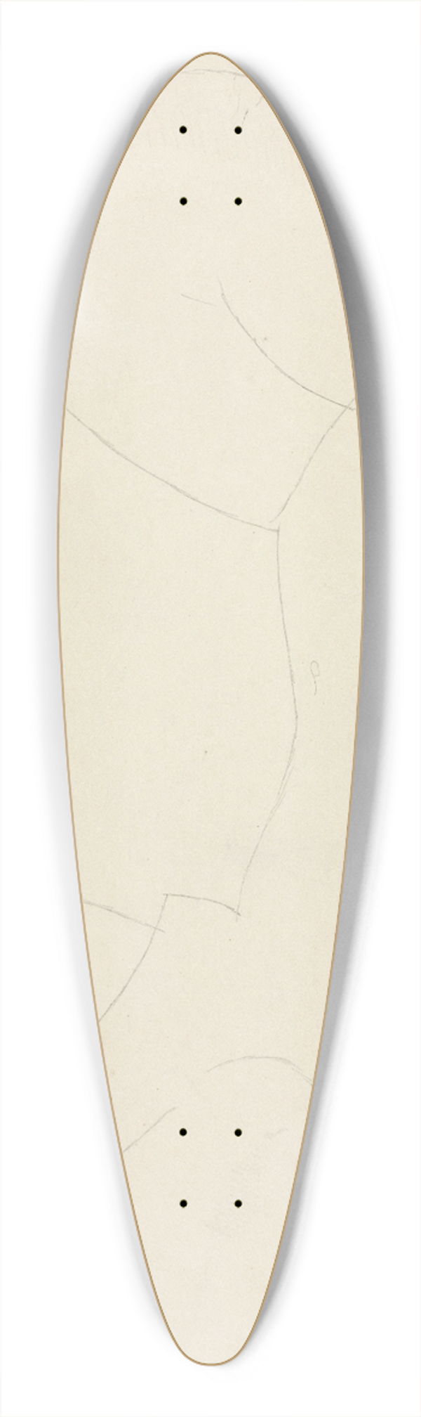 Amedeo Modigliani - Reclining Female Nude 39.3 inch art pintail longboard deck